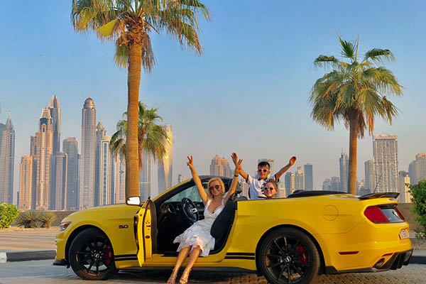 Dubai City Tour in Ford Mustang